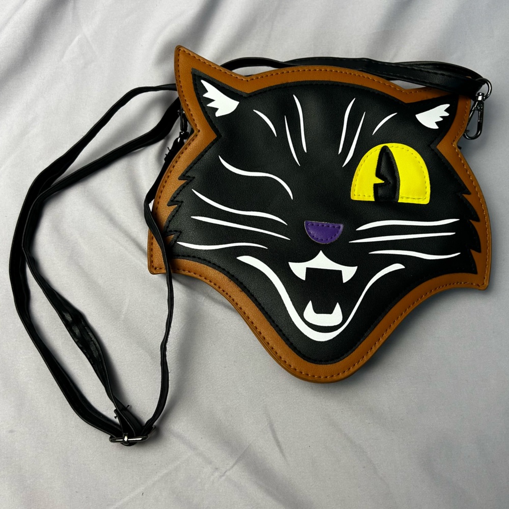 Black Cat Crossbody Bag